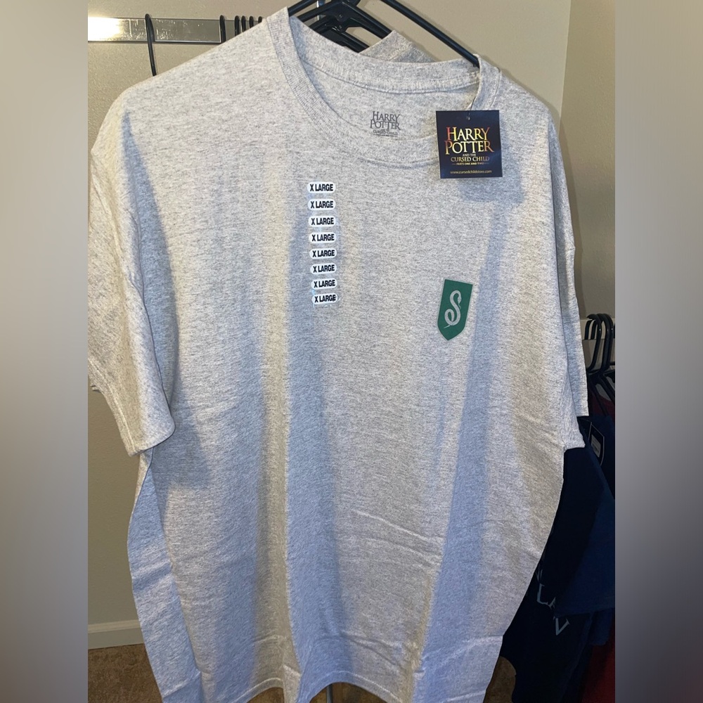 Harry Potter and the Cursed Child 
 Light Gray Slytherin Crest T-Shirt
